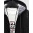 Zip Fly Fleece-lined Hooded Long Jacket