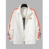 Contrast Tape Sleeve Patch Design Jacket
