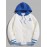 Cartoon Bear Embroidered Colorblock Hooded Quilted Padded Jacket